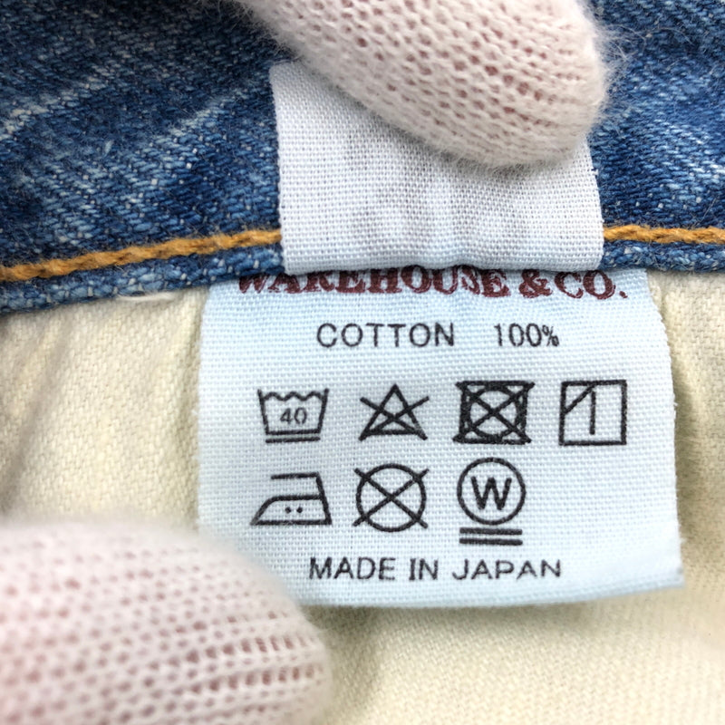 【中古品】【メンズ】 WAREHOUSE＆CO ウエアハウス DENIM PANTS LOT1105 デニムパンツ ボトムス 156-260924-hn-07-fur サイズ：38×29 カラー：ブルー 万代Net店