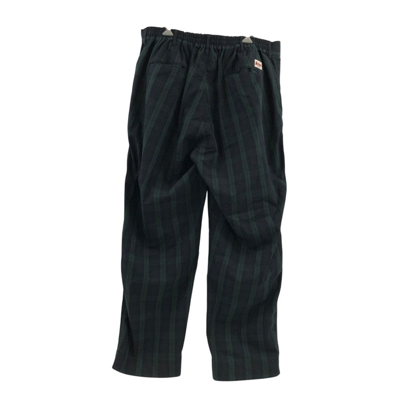 【中古品】【メンズ】 KEBOZ ケボズ チェックワイドパンツ ボトムス 153-251106-hn-01-fur サイズ：XL カラー：グリーン系 万代Net店
