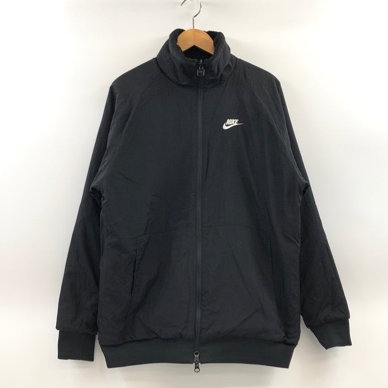 【中古品】【メンズ】 NIKE ナイキ AS M NSW VW SWSH FULL ZIP JKT BQ6546-011 スポーツウェア スウッシュ フルジップ ジャケット リバーシブル ボア フリース アウター 148-260702-hn-08-fur サイズ：L カラー：ブラック/ホワイト 万代Net店