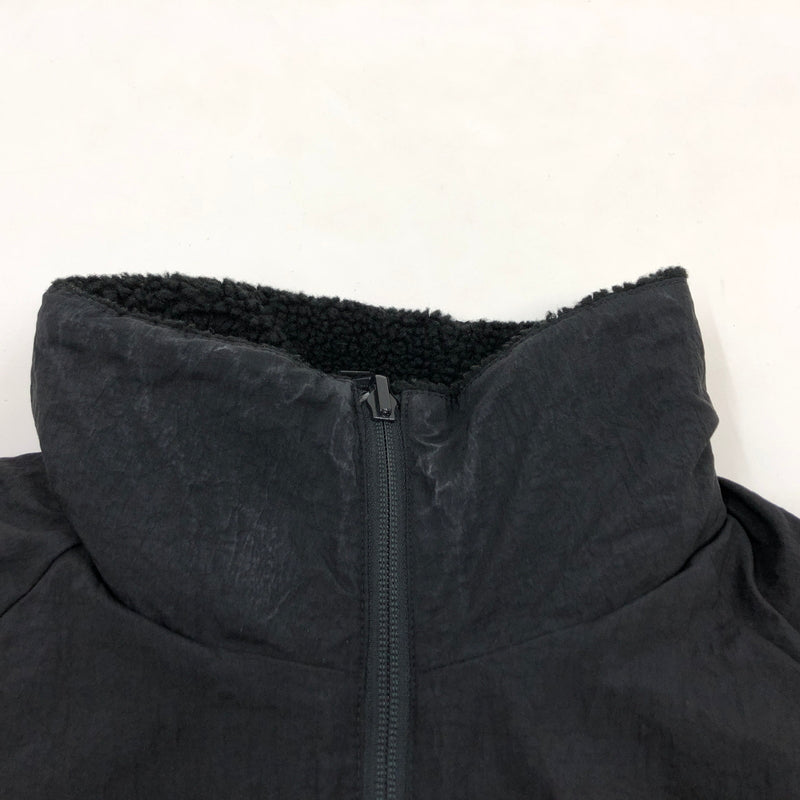 【中古品】【メンズ】 NIKE ナイキ AS M NSW VW SWSH FULL ZIP JKT BQ6546-011 スポーツウェア スウッシュ フルジップ ジャケット リバーシブル ボア フリース アウター 148-260702-hn-08-fur サイズ：L カラー：ブラック/ホワイト 万代Net店