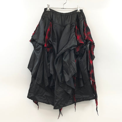 【中古品】【レディース】 CIVARIZE シヴァーライズ レイヤードスカートパンツ ワイドパンツ ボトムス 168-260704-hn-01-fur サイズ：F カラー：ブラック/レッド系 万代Net店