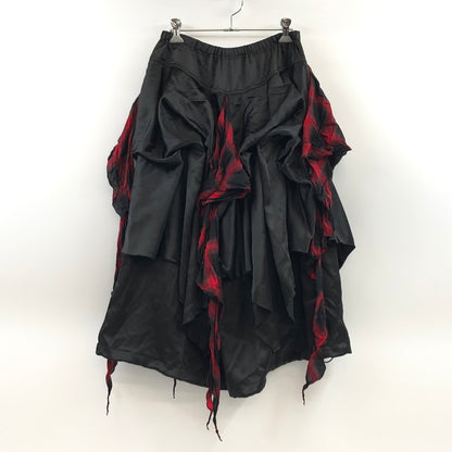 【中古品】【レディース】 CIVARIZE シヴァーライズ レイヤードスカートパンツ ワイドパンツ ボトムス 168-260704-hn-01-fur サイズ：F カラー：ブラック/レッド系 万代Net店