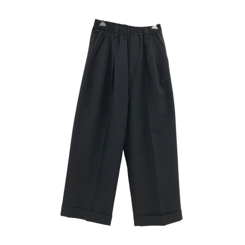 【中古品】【メンズ/レディース】 MAISON SPECIAL メゾンスペシャル FLAXASA DOUBLE WIDE SLACKS 11211461203 フラクサ ダブルワイド スラックス ボトムス 151-251106-hn-02-fur サイズ：00 カラー：ブラック 万代Net店