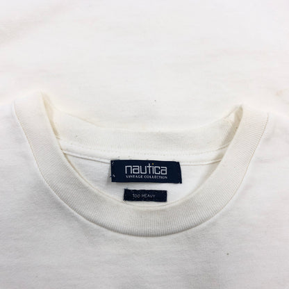 【中古品】【メンズ】 NAUTICA ノーティカ VINTAGE COLLECTION TOO HEAVY S/S POCKET TEE 222-1229 ヴィンテージコレクション トゥーヘヴィー 半袖Tシャツ トップス 146-260416-hn-02-fur サイズ：XL カラー：ホワイト 万代Net店