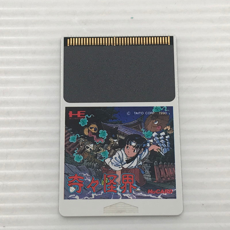 【現状渡し品】 タイトー PCエンジンHuカード ソフト 奇々怪界 TP02009 動作未確認 キズ・汚れあり ソフトケースべたつきあり 023-260922-ti-08-tagh 万代Net店