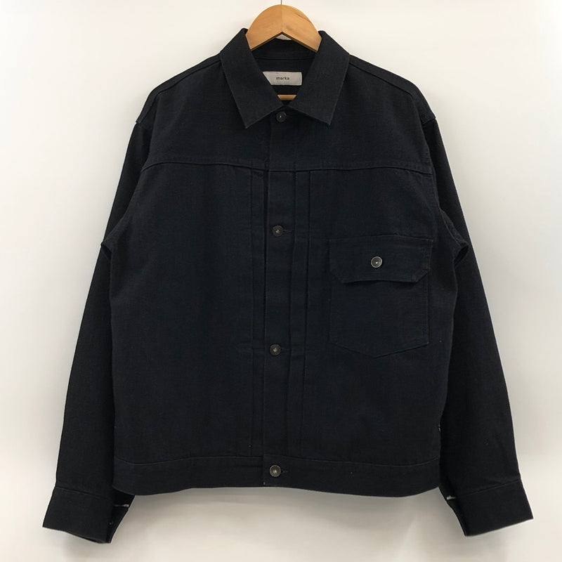 【中古品】【メンズ】 MARKA マーカ ORGANIC COTTON DENIM JACKET M25F02BL02C オーガニックコットン デニムジャケット アウター 140-260926-hn-02-fur サイズ：2 カラー：ブラック 万代Net店