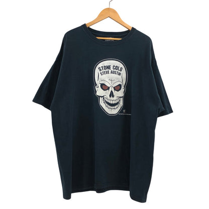 【現状渡し品】【メンズ】 STEVE＆BARRY'S スティーブアンドバリーズ STONE COLD STEVE AUSTIN ストーンコールド スティーブ・オースチン 半袖Tシャツ トップス 146-260122-hn-04-fur サイズ：XXL カラー：ネイビー系 万代Net店