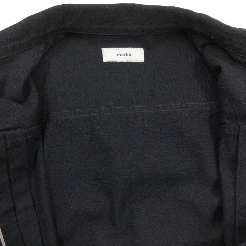 【中古品】【メンズ】 MARKA マーカ ORGANIC COTTON DENIM JACKET M25F02BL02C オーガニックコットン デニムジャケット アウター 140-260926-hn-02-fur サイズ：2 カラー：ブラック 万代Net店