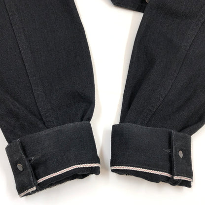 【中古品】【メンズ】 MARKA マーカ ORGANIC COTTON DENIM JACKET M25F02BL02C オーガニックコットン デニムジャケット アウター 140-260926-hn-02-fur サイズ：2 カラー：ブラック 万代Net店