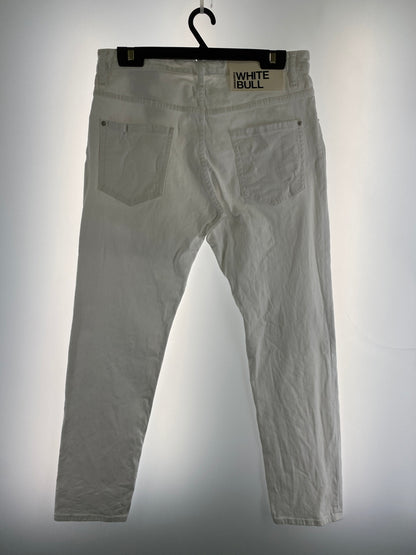 【中古品】【メンズ】 DSQUARED2 ディースクエアード WHITE DENIM PANTS ホワイトデニムパンツ ボトムス 151-260509-yn-20-min サイズ：50 カラー：ホワイト 万代Net店