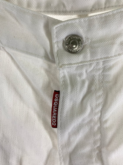【中古品】【メンズ】 DSQUARED2 ディースクエアード WHITE DENIM PANTS ホワイトデニムパンツ ボトムス 151-260509-yn-20-min サイズ：50 カラー：ホワイト 万代Net店