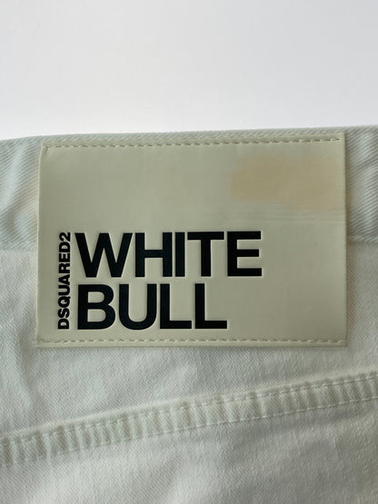 【中古品】【メンズ】 DSQUARED2 ディースクエアード WHITE DENIM PANTS ホワイトデニムパンツ ボトムス 151-260509-yn-20-min サイズ：50 カラー：ホワイト 万代Net店