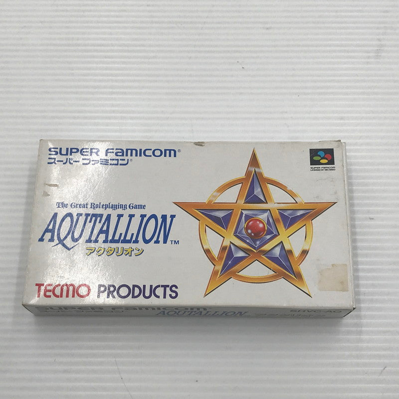 【中古品】 テクモ スーパーファミコンソフト アクタリオン SHVC-AQ 動作確認済み 箱・説ダメージあり 保管臭あり 023-260922-ti-10-tagh 万代Net店