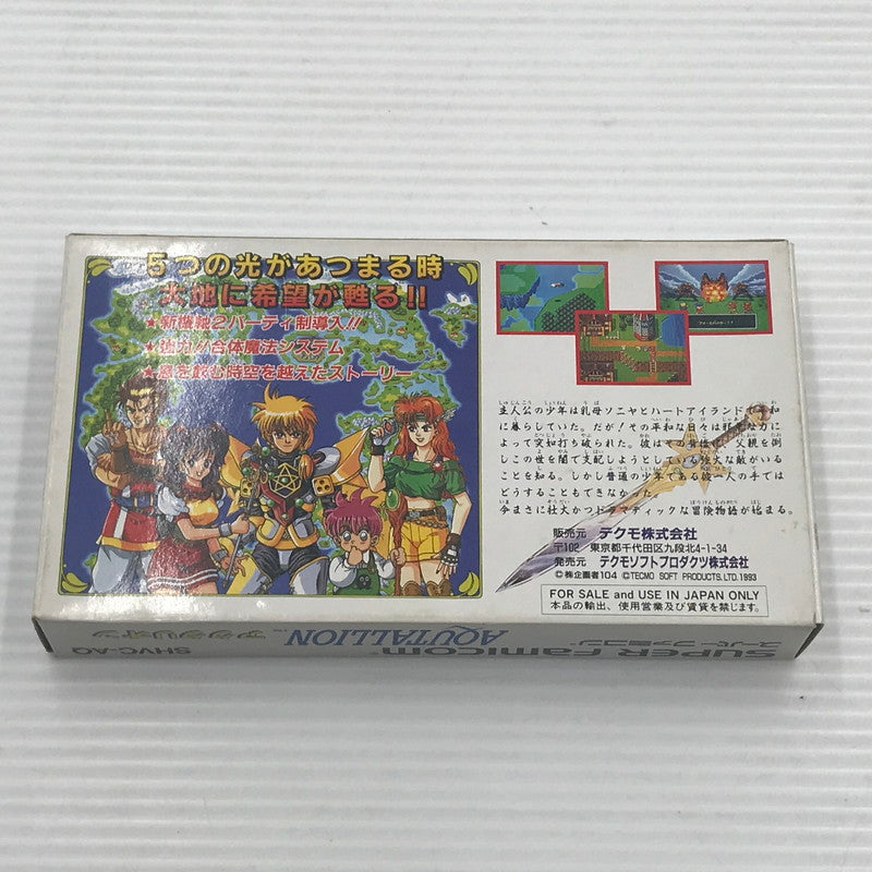 【中古品】 テクモ スーパーファミコンソフト アクタリオン SHVC-AQ 動作確認済み 箱・説ダメージあり 保管臭あり 023-260922-ti-10-tagh 万代Net店
