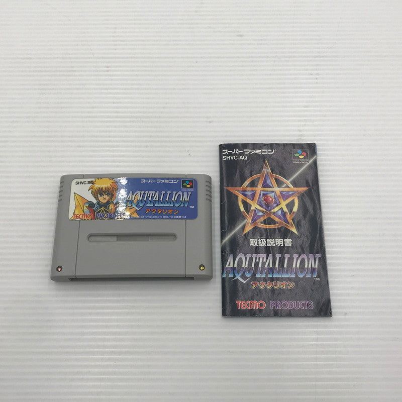 【中古品】 テクモ スーパーファミコンソフト アクタリオン SHVC-AQ 動作確認済み 箱・説ダメージあり 保管臭あり 023-260922-ti-10-tagh 万代Net店