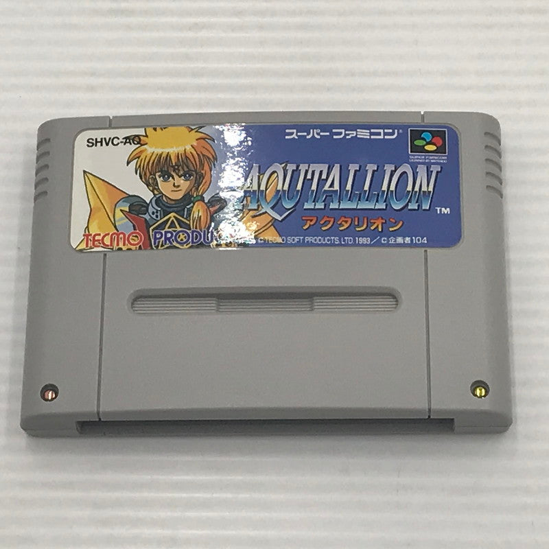 【中古品】 テクモ スーパーファミコンソフト アクタリオン SHVC-AQ 動作確認済み 箱・説ダメージあり 保管臭あり 023-260922-ti-10-tagh 万代Net店