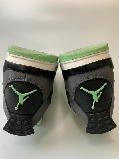 【現状渡し品】【メンズ】 NIKE ナイキ 308497-033 AIR JORDAN 4 RETRO GREEN GLOW 靴 シューズ スニーカー 160-260711-AS-57-min サイズ：27.5cm カラー：グレー/ライトグリーン 万代Net店