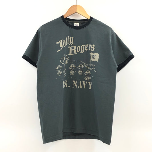 【中古品】【メンズ】 TOYS MCCOY トイズマッコイ JOHNNY RINGER PEANUTS TEE SNOOPY "JOLLY ROGERS" 半袖シャツ トップス 145-260704-hn-06-fur サイズ：L カラー：オリーブ 万代Net店