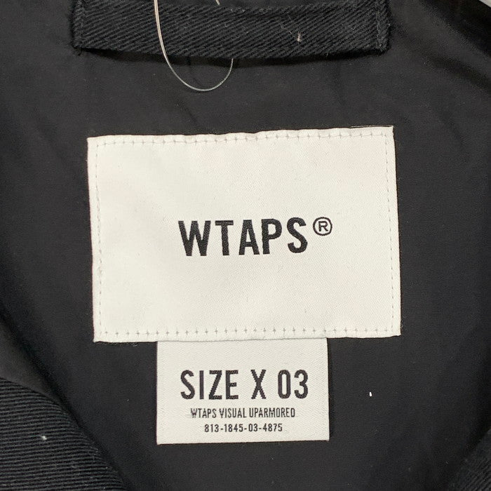 【中古品】【メンズ】 WTAPS ダブルタップス 251TQDT-JKM01 25SS CHIEF JACKET ジャケット アウター ブランド 古着 142-260201-gm-30-fuz サイズ：03 カラー：ブラック 万代Net店