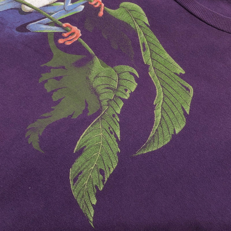 【現状渡し品】【メンズ】 HANES ヘインズ 90S FROG PRINT S/S TEE 両シングル フロッグプリント 半袖Tシャツ ヴィンテージ トップス 146-260416-hn-05-fur サイズ：XXL カラー：パープル 万代Net店