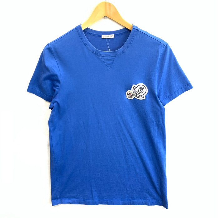 【中古品】【メンズ】 MONCLER モンクレール D20918032500 8390Y SS TEE 半袖Tシャツ ブランド 古着 141-260201-gm-33-fuz サイズ：S カラー：ブルー 万代Net店