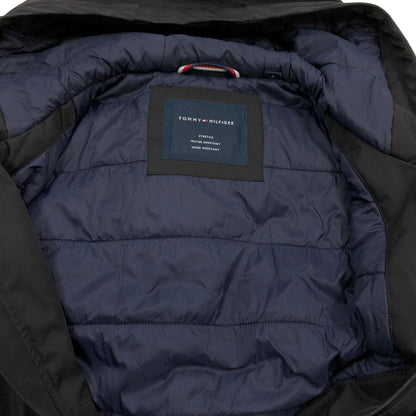 【中古品】【メンズ】 TOMMY HILFIGER トミーヒルフィガー STRETCH WATER RESISTANT WIND RESISTANT DOWN JACKET ダウンジャケット アウター 147-260704-hn-09-fur サイズ：L カラー：ブラック 万代Net店