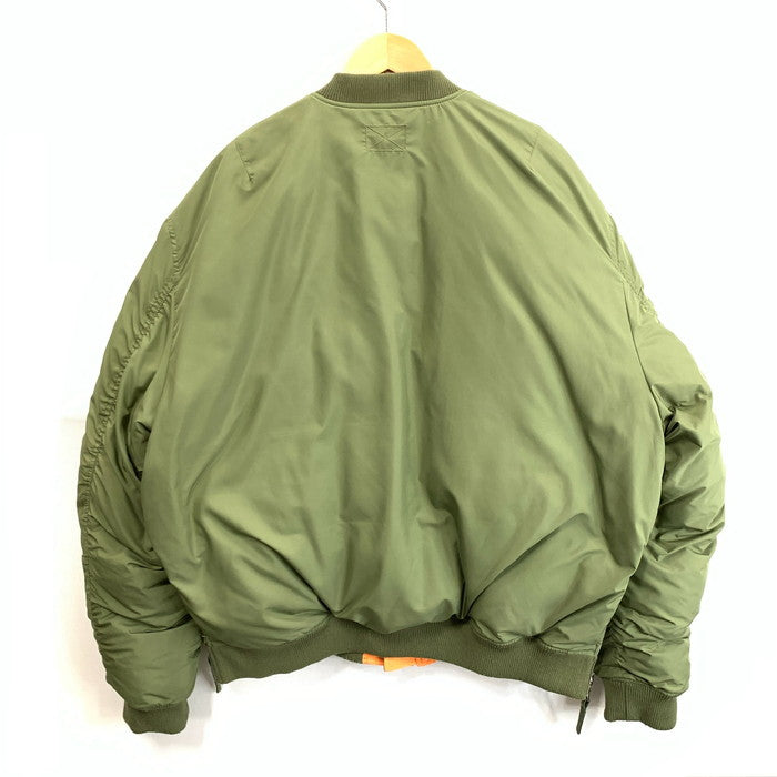 【中古品】【メンズ】 MLVNCE MA-1 リバーシブル ミリタリージャケット ダウン ブランド 古着 オーバーサイズ 140-260201-gm-35-fuz サイズ：XL カラー：カーキ 万代Net店