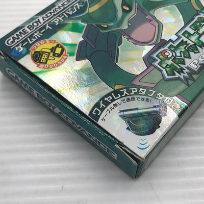 【中古品】 任天堂 GBAソフト ポケットモンスター エメラルド ワイヤレスアダプタ同梱 AGB-R-BPEJ ソフト動作確認済み アダプタサビあり ラベル・箱・説イタミあり 023-260922-ti-11-tagh 万代Net店