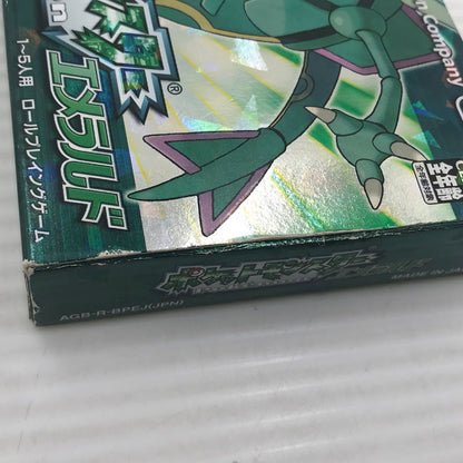 【中古品】 任天堂 GBAソフト ポケットモンスター エメラルド ワイヤレスアダプタ同梱 AGB-R-BPEJ ソフト動作確認済み アダプタサビあり ラベル・箱・説イタミあり 023-260922-ti-11-tagh 万代Net店