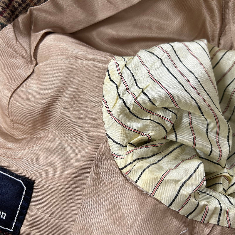 【中古品】【メンズ】 Polo by Ralph Lauren ポロバイラルフローレン 90's CHECK TAILORED JACKET 90年代 チェック テーラードジャケット ライトアウター 145-251022-yo-13-tei サイズ：表記無し カラー：ブラウン 万代Net店