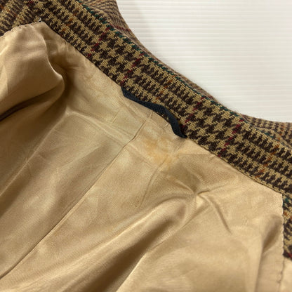 【中古品】【メンズ】 Polo by Ralph Lauren ポロバイラルフローレン 90's CHECK TAILORED JACKET 90年代 チェック テーラードジャケット ライトアウター 145-251022-yo-13-tei サイズ：表記無し カラー：ブラウン 万代Net店