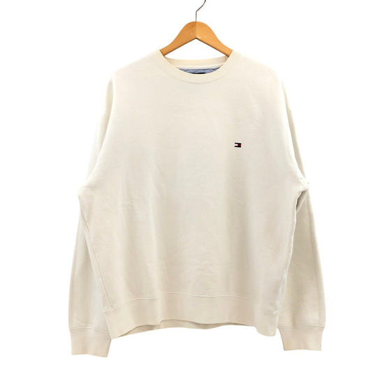 【中古品】【メンズ】 TOMMY HILFIGER トミーヒルフィガー 90S CREW NECK SWEATSHIRT クルーネック スウェットシャツ トレーナー トップス 146-260416-hn-08-fur サイズ：L/G カラー：ホワイト 万代Net店