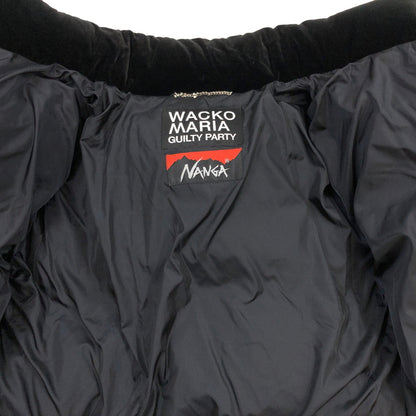 【中古品】【メンズ】 WACKO MARIA ワコマリア × NANGA ナンガ VELVET DOWN JACKET 24FW-WMO-NA04 ベルベット ダウンジャケット アウター 142-260704-hn-11-fur サイズ：M カラー：ブラック 万代Net店