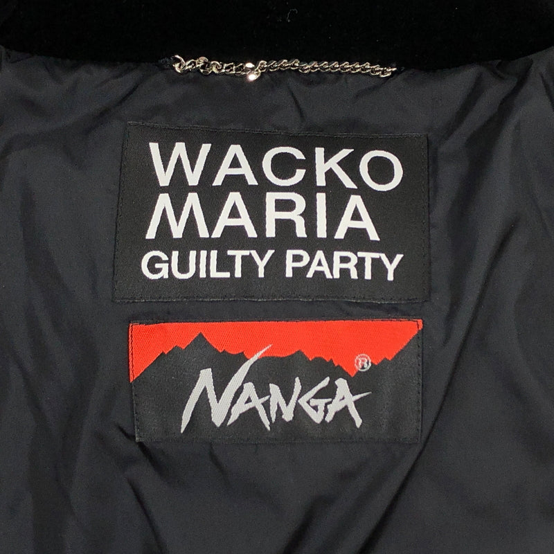 【中古品】【メンズ】 WACKO MARIA ワコマリア × NANGA ナンガ VELVET DOWN JACKET 24FW-WMO-NA04 ベルベット ダウンジャケット アウター 142-260704-hn-11-fur サイズ：M カラー：ブラック 万代Net店