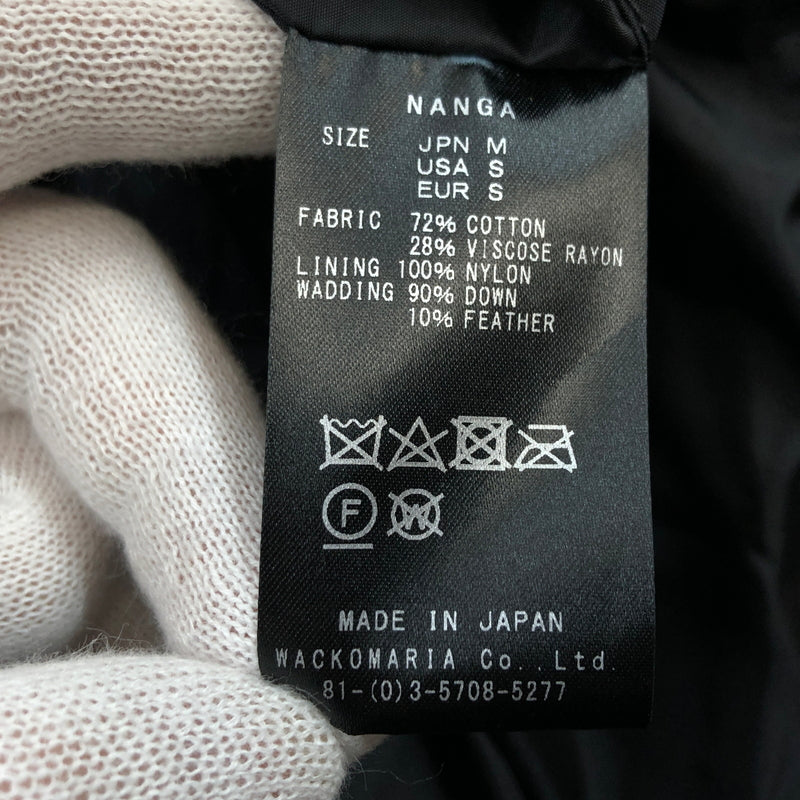 【中古品】【メンズ】 WACKO MARIA ワコマリア × NANGA ナンガ VELVET DOWN JACKET 24FW-WMO-NA04 ベルベット ダウンジャケット アウター 142-260704-hn-11-fur サイズ：M カラー：ブラック 万代Net店