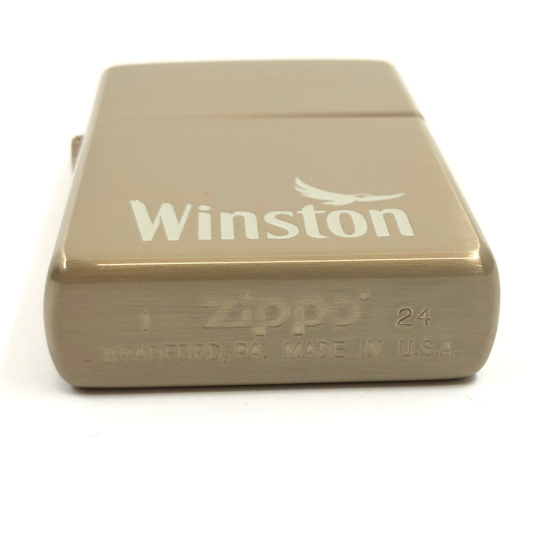【中古美品】【メンズ/レディース】 ZIPPO ジッポ WINSTON CASTER OIL LIGHTER ウィンストン キャスター オイルライター 小物 206-260705-hn-03-fur カラー：ゴールド系 万代Net店
