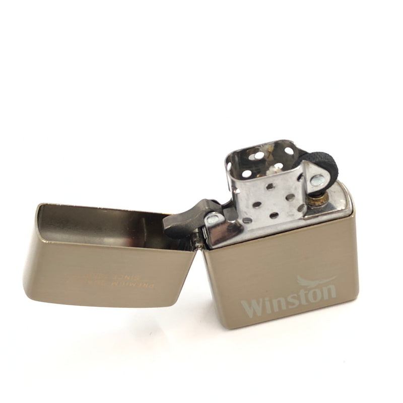 【中古美品】【メンズ/レディース】 ZIPPO ジッポ WINSTON CASTER OIL LIGHTER ウィンストン キャスター オイルライター 小物 206-260705-hn-03-fur カラー：ゴールド系 万代Net店