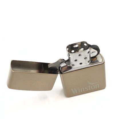 【中古美品】【メンズ/レディース】 ZIPPO ジッポ WINSTON CASTER OIL LIGHTER ウィンストン キャスター オイルライター 小物 206-260705-hn-03-fur カラー：ゴールド系 万代Net店