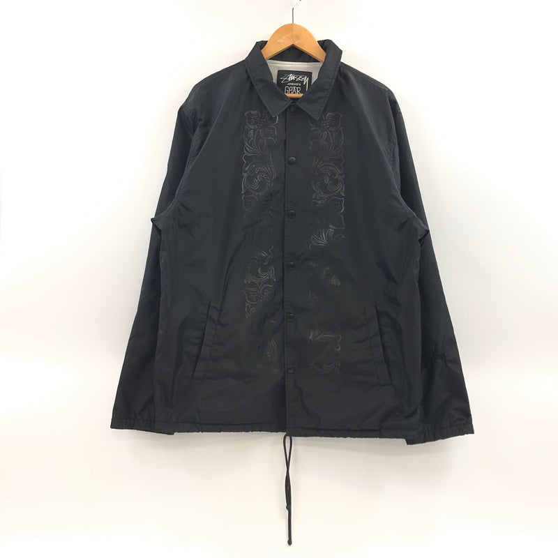 【中古品】【メンズ】 STUSSY ステューシー × NEXUS7 ネクサスセブン AUTHENTIC GEAR COACH JACKET オーセンティック ギア コーチジャケット ナイロンジャケット アウター 142-260926-hn-04-fur サイズ：L カラー：ブラック 万代Net店