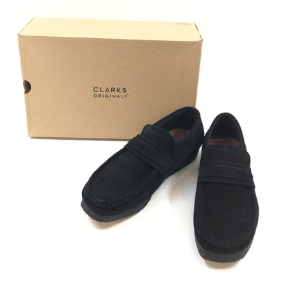 【中古品】【メンズ】 CLARKS クラークス WALLABEE LOAFERS 61577835 ワラビーローファー シューズ 靴 164-260705-hn-06-fur サイズ：US11(28.0cm相当) カラー：ブラック 万代Net店