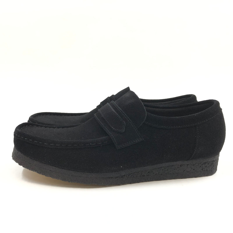 【中古品】【メンズ】 CLARKS クラークス WALLABEE LOAFERS 61577835 ワラビーローファー シューズ 靴 164-260705-hn-06-fur サイズ：US11(28.0cm相当) カラー：ブラック 万代Net店