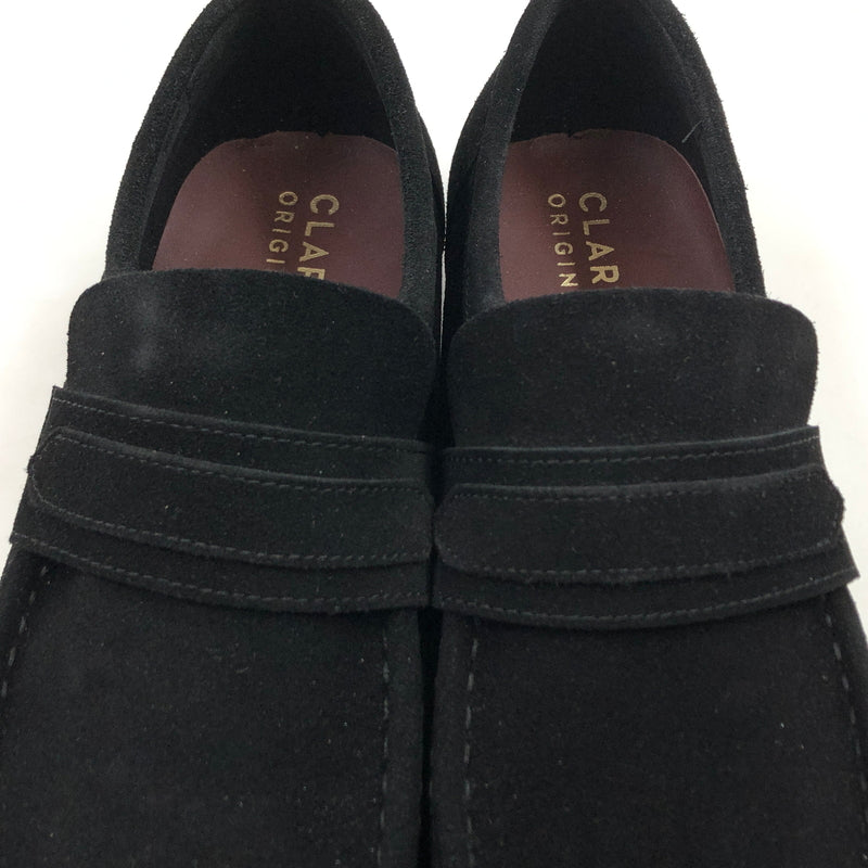 【中古品】【メンズ】 CLARKS クラークス WALLABEE LOAFERS 61577835 ワラビーローファー シューズ 靴 164-260705-hn-06-fur サイズ：US11(28.0cm相当) カラー：ブラック 万代Net店