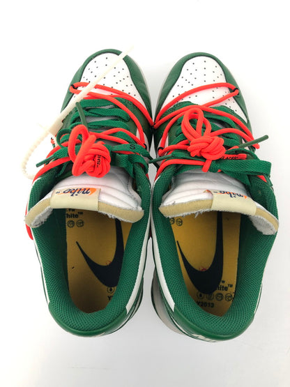 【中古品】【メンズ】 NIKE ナイキ OFF-WHITE × NIKE  ナイキ オフホワイト CT0856-100 DUNK LOW LTHR WHITE PINE GREEN ダンク ロー 靴 シューズ スニーカー 160-241210-OR-04-iwa サイズ：27cm カラー：グリーン/ホワイト/オレンジ系 万代Net店