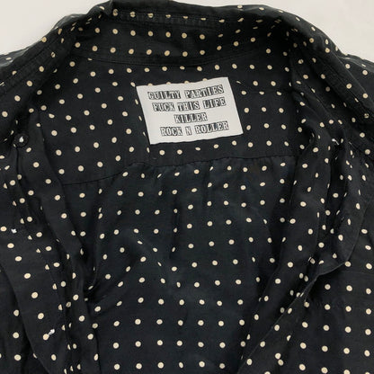 【現状渡し品】【メンズ】 WACKO MARIA ワコマリア DOTS HAWAIIAN SHIRT 13AW-DOTS-02 ドットハワイアンシャツ カジュアルシャツ 長袖 トップス 142-251108-hn-07-fur サイズ：S カラー：ネイビー系 万代Net店