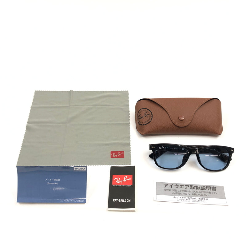 【中古品】【メンズ/レディース】 RAY-BAN レイバン NEW WAYFARER CLASSIC SUNGLASSES RB2132-F ニューウェイファーラー クラシック サングラス アイウェア アクセサリー 203-260926-hn-08-fur サイズ：55ロ18 140 カラー：ブラック 万代Net店