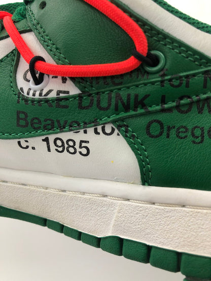 【中古品】【メンズ】 NIKE ナイキ OFF-WHITE × NIKE  ナイキ オフホワイト CT0856-100 DUNK LOW LTHR WHITE PINE GREEN ダンク ロー 靴 シューズ スニーカー 160-241210-OR-04-iwa サイズ：27cm カラー：グリーン/ホワイト/オレンジ系 万代Net店