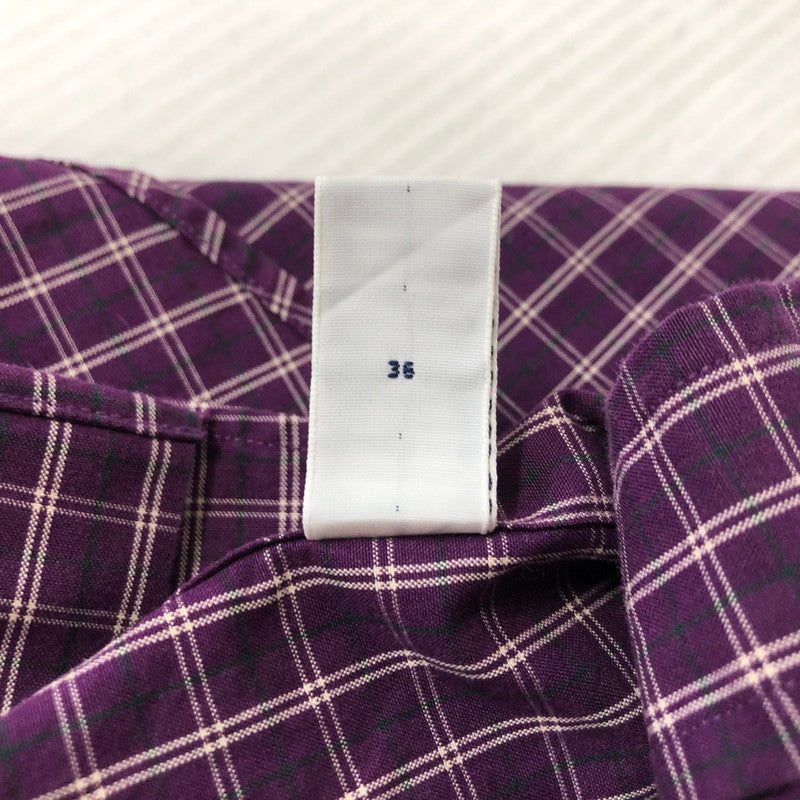 【中古品】【メンズ】 POLO RALPH LAUREN ポロ・ラルフローレン CHECK SHIRT チェックシャツ 長袖 トップス 147-240308-yo-6-tei サイズ：L カラー：パープル 万代Net店