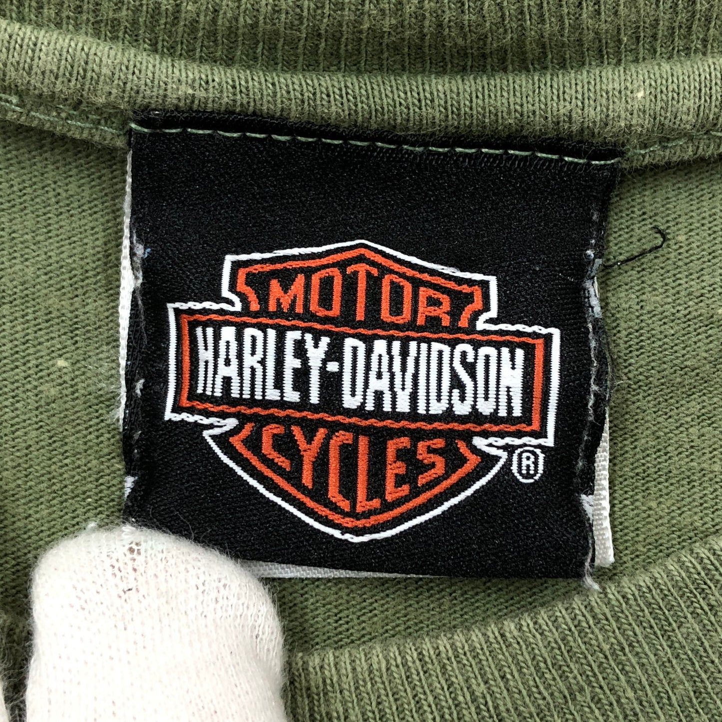 【現状渡し品】【メンズ】 HARLEY DAVIDSON ハーレーダビッドソン 1997 THE BIKE THAT NOW S/S TEE 半袖Tシャツ ヴィンテージ トップス 146-260418-hn-04-fur サイズ：L カラー：グリーン系 万代Net店