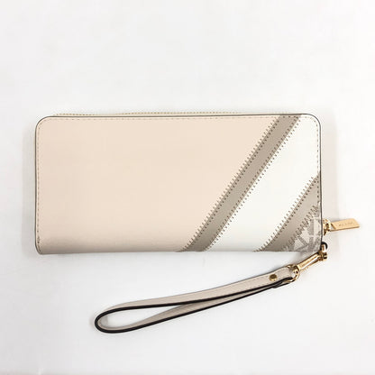 【中古美品】【レディース】 MICHAEL KORS マイケルコース ROUND ZIPPER LONG WALLET 35R3GTVE7B ラウンドジッパー ロングウォレット 長財布 財布 200-260705-hn-09-fur カラー：ベージュ系 万代Net店