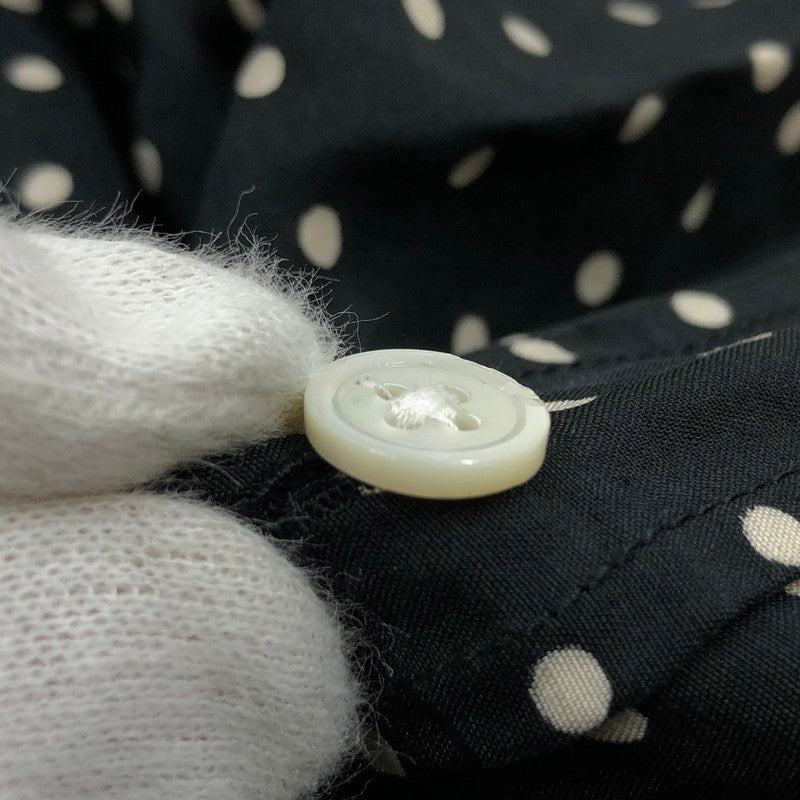 【現状渡し品】【メンズ】 WACKO MARIA ワコマリア DOTS HAWAIIAN SHIRT 13AW-DOTS-02 ドットハワイアンシャツ カジュアルシャツ 長袖 トップス 142-251108-hn-07-fur サイズ：S カラー：ネイビー系 万代Net店